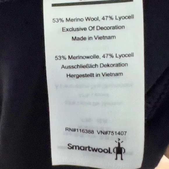 Smartwoot merino sport 120 biking top men's size XL 3/4 sleeve gray blue wool - Picture 6 of 7
